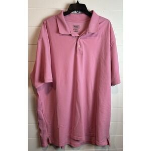 Foundry Men's Big &‎ Tall 3XLT Shirt Pink Polo